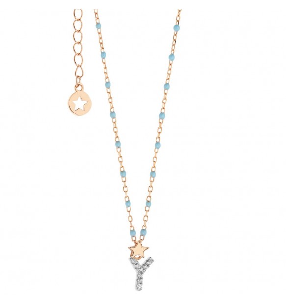 Collana Comete gioielli Stella lettera Y donna GLA 197