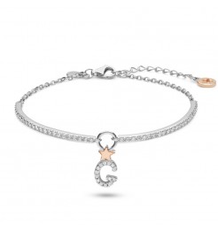 Bracciale Comete gioielli Stella lettera G donna BRA 183