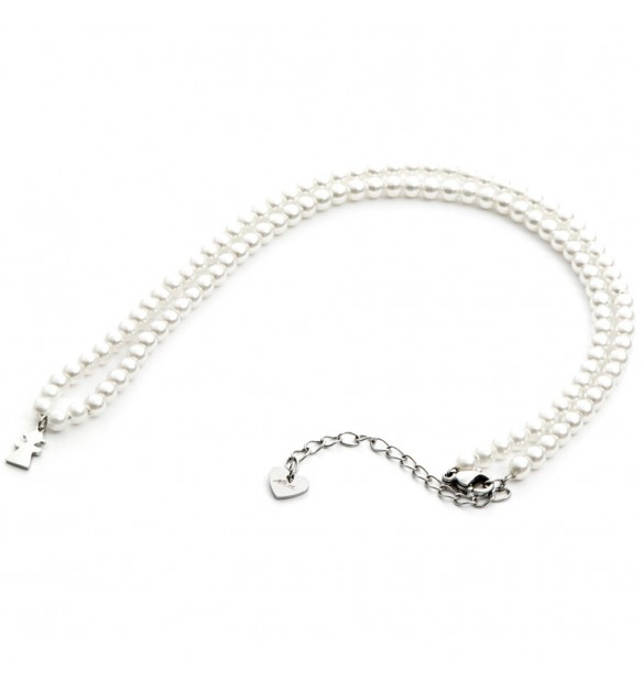 Collana 4US Cesare Paciotti pearl and baby donna 4UCL3585W