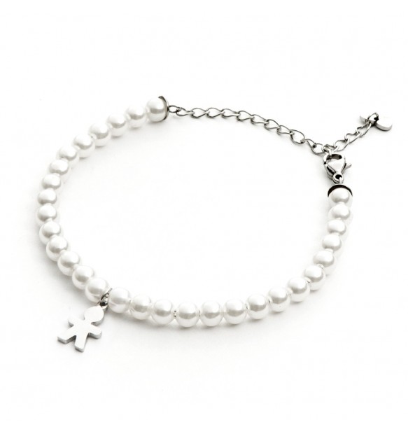 Bracciale 4US Cesare Paciotti pearl and baby donna 4UBR3588W