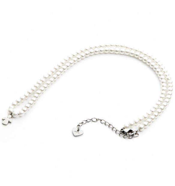 Collana 4US Cesare Paciotti pearl and angel donna 4UCL3589W