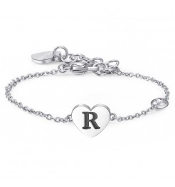 Bracciale Sagapo Click lettera R donna SCK134