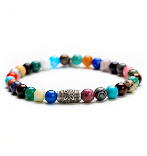 Bracciale Gerba Stone 6 mm 252 RAINBOW