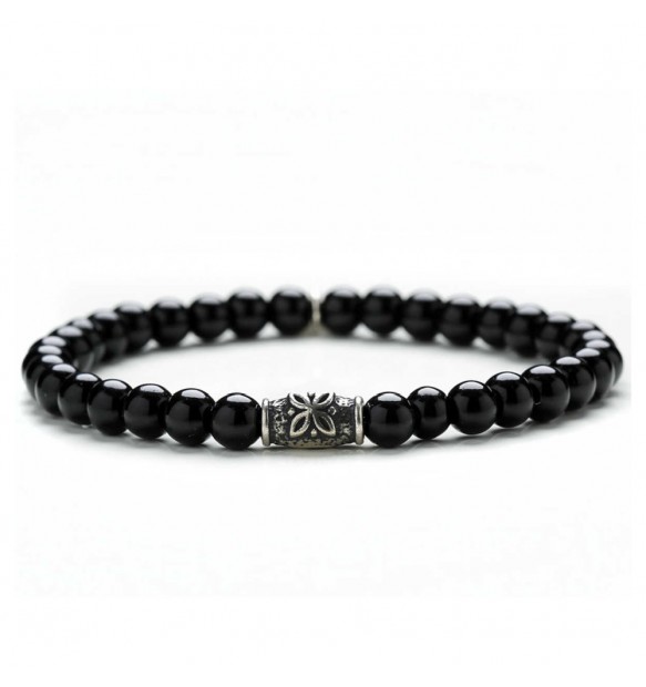 Bracciale Gerba Stone 6 mm 268 BLACK SPIRIT