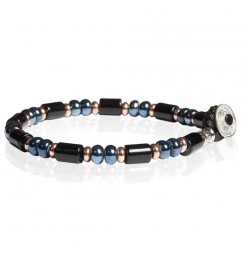 Bracciale Gerba Fashionable onice nera e ceramica FASHIONABLE 09