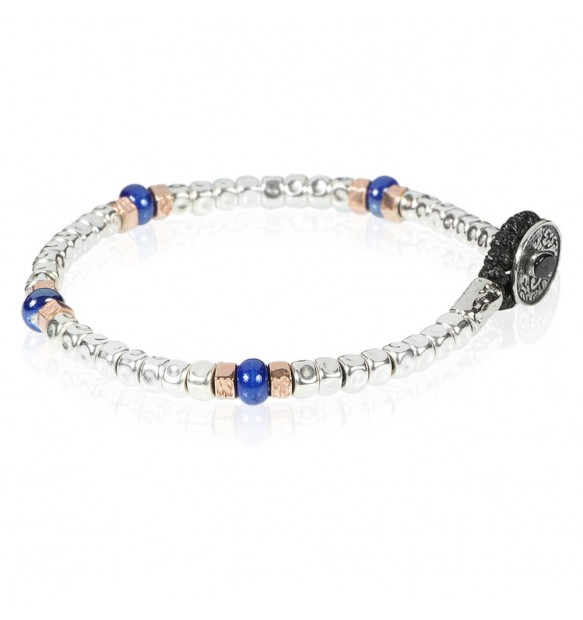 Bracciale Gerba Silver collection murrina blu BRN 05