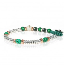 Bracciale Gerba Mon Amour occhio di tigre verde MA14