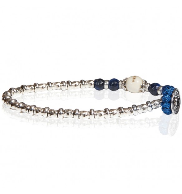 Bracciale Gerba Mon Amour occhio di tigre blu MA30