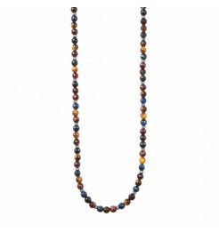 Collana Gerba occhio di tigre multicolore C03