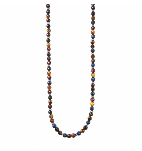 Collana Gerba occhio di tigre multicolore C03