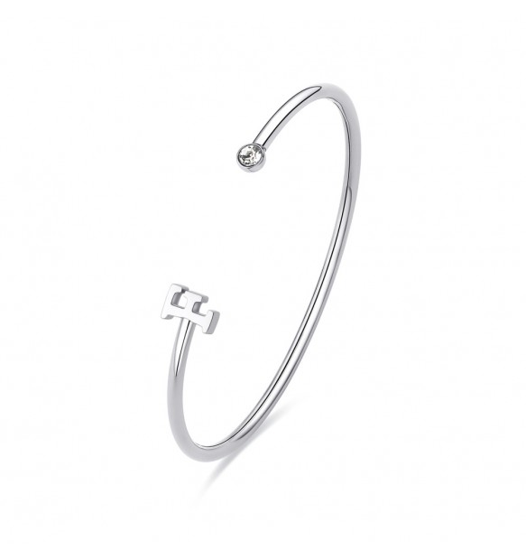 Bracciale Sagapo Click lettera F donna SCK217