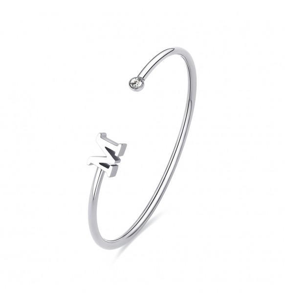 Bracciale Sagapo Click lettera M donna SCK224