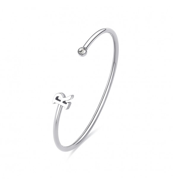 Bracciale Sagapo Click lettera R donna SCK228