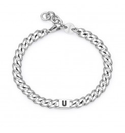 Bracciale Sagapo Monogram lettera U uomo SMG30