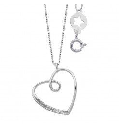 Collana Comete gioielli Cuori donna GLB 1646