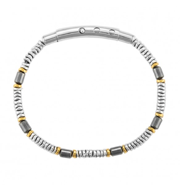 Bracciale 4US Cesare Paciotti ematite uomo 4UBR7018