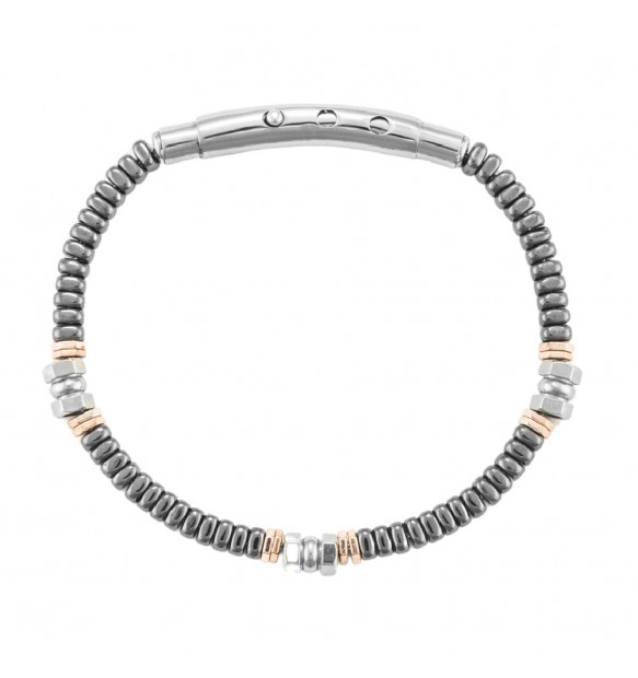 Bracciale 4US Cesare Paciotti ematite uomo 4UBR7019