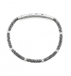 Bracciale 4US Cesare Paciotti ematite uomo 4UBR7020