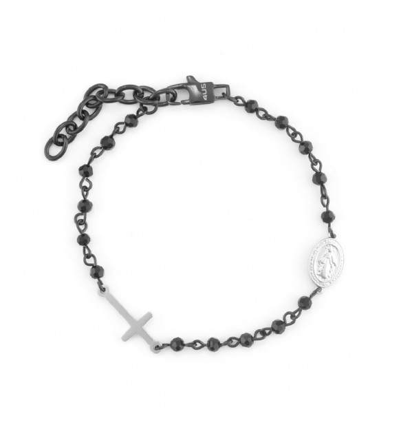 Bracciale 4US Cesare Paciotti rosario uomo 4UBR7355