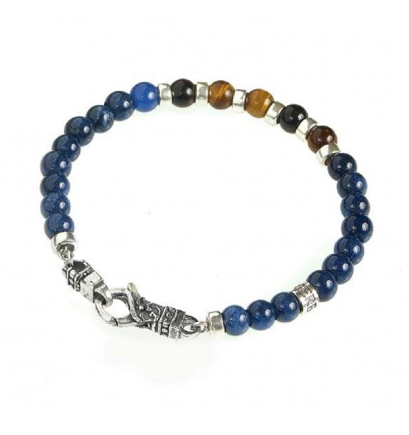 Bracciale Gerba Mosch sodalite e occhio di tigre MOSCH03